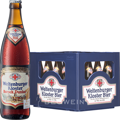 Bia Weltenburger Kloster Barock Dunkel Đức 4,7% chai 330ml