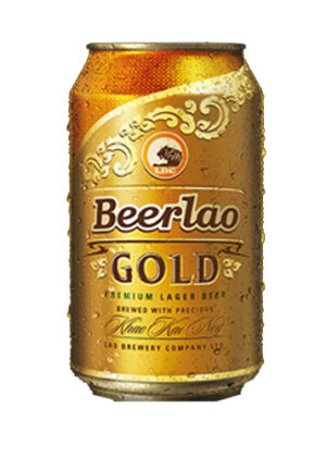 Bia Lào Gold 5 % (lon 330 ml)