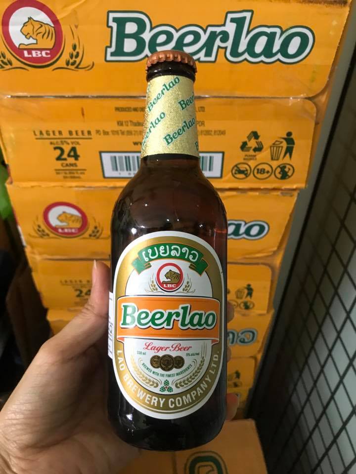 Bia Lào Vàng 5 % (chai 330 ml)