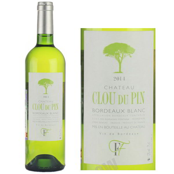 Vang Pháp Chateau Clou Du Pin Bordeaux Blanc 2018
