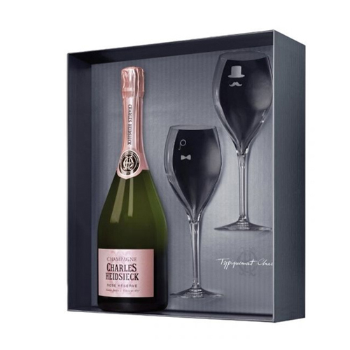 Champagne Charles Heidsieck Brut Réserve (giftbox + 2 glasses)