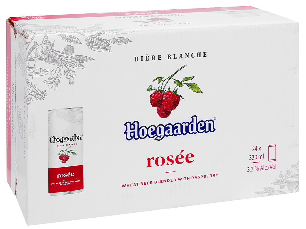 Bia Hoegaarden rosé 3,3% – 24 lon 330ml Bia Hoegaarden rosé 3,3% – 24 lon 330ml