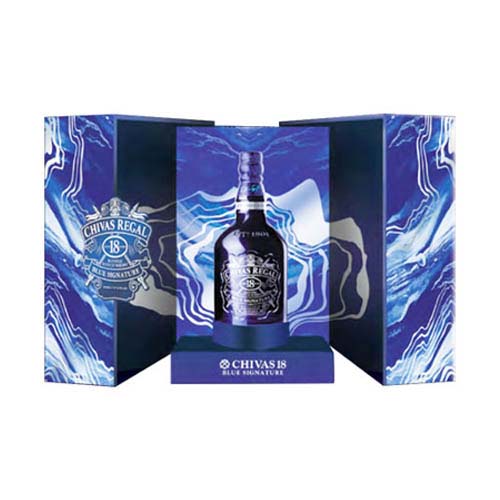 Rượu whisky chivas 18 blue – hộp quà tết 2022