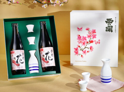 HỘP QUÀ TẾT RƯỢU SAKE 2024 - ĐÀO HOA TIÊN