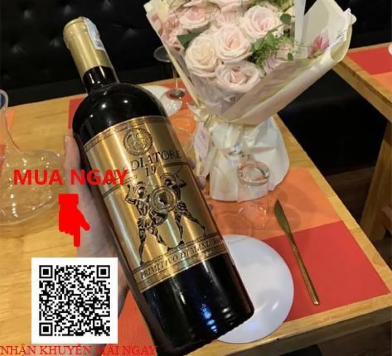 Rượu vang Ý Gladiatore Primitivo Di Manduria