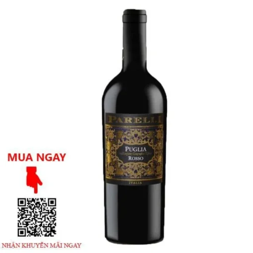 Rượu vang ý parelli puglia rosso