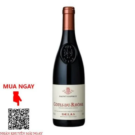 Rượu vang pháp delas wine cotes du rhone