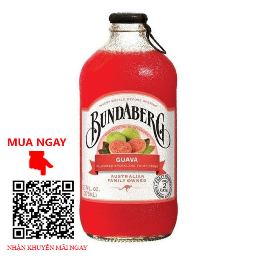 Bundaberg Guava Sparkling Drink (Vị Ổi)