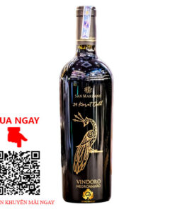 Rượu Vang Ý Con Công Vindoro 24 Karat Gold