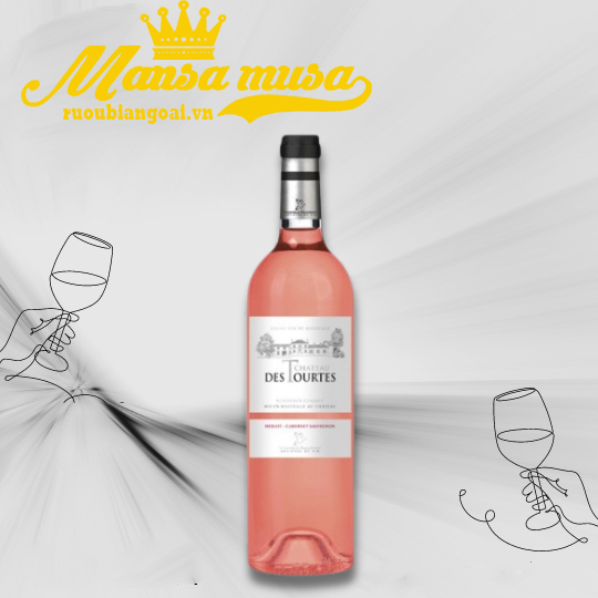 Rượu Vang Pháp Chateau des Tourtes rose