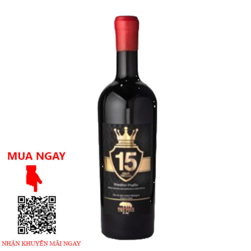 Rượu Vang Ý TrePini 15% Gran TRullo Primitivo Puglia DOC