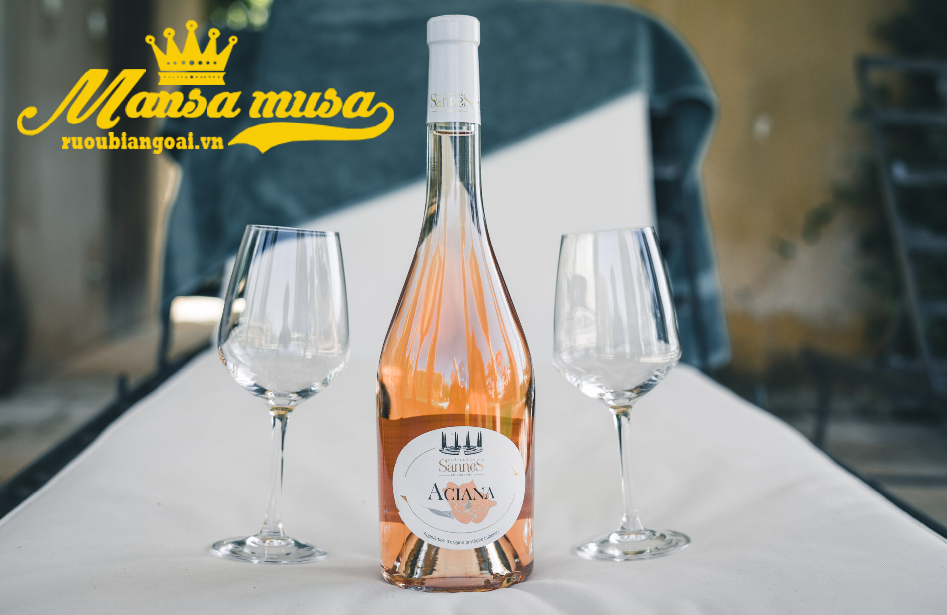 Rượu Vang Pháp Aciana Rose Chateau De Sannes 2022