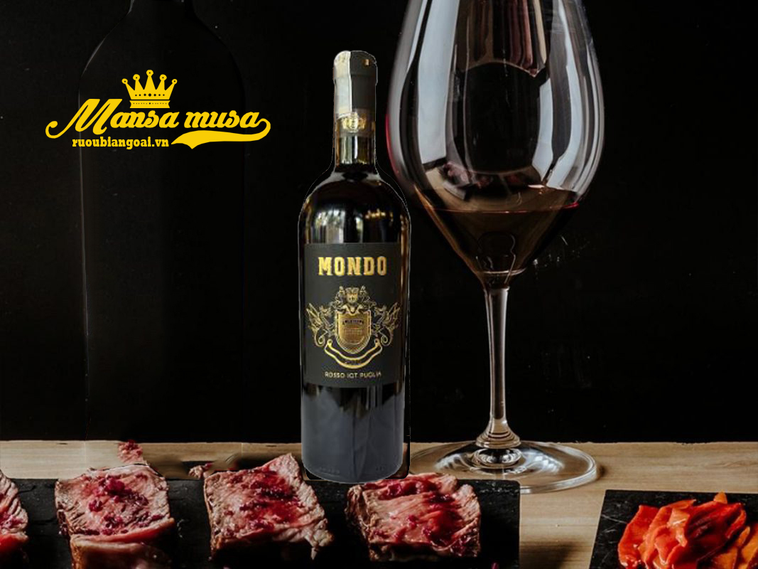 Rượu Vang Ý Mondo Rosso IGT Puglia Limited Dition 