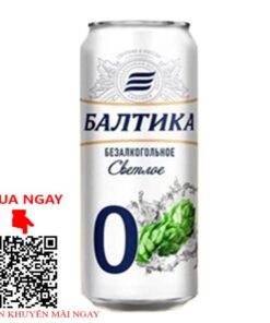 bia nga baltika 0% premium lager - lon 450ml
