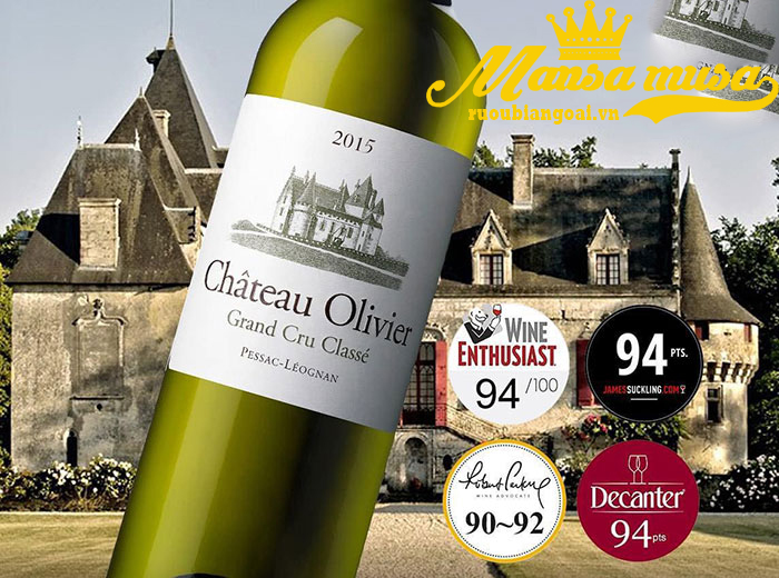 Rượu Vang Trắng Chateau Olivier Blanc 2020