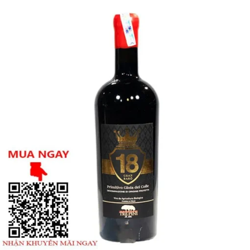 Vang ý 18 trepini gran baro primitivo 18 độ