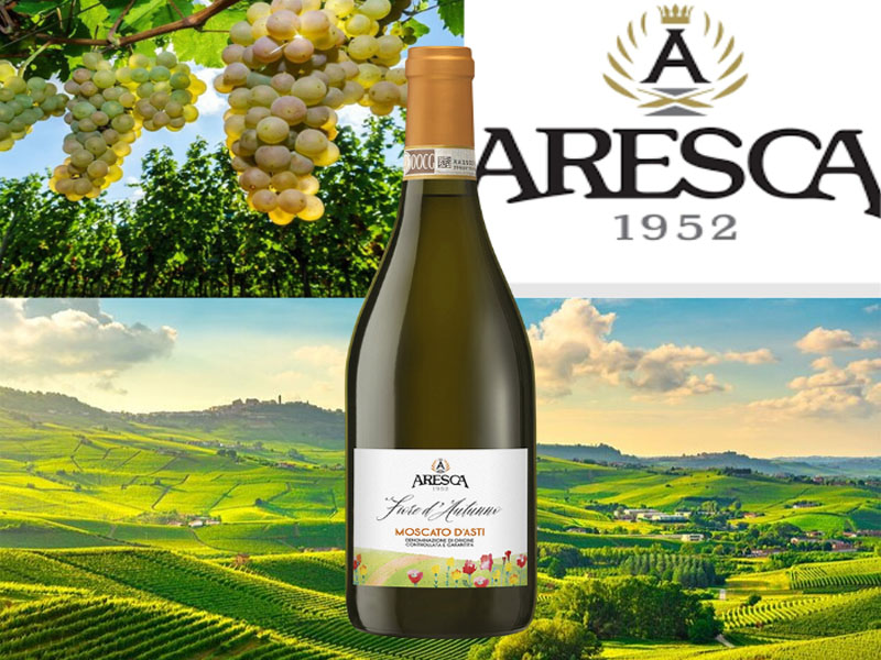 rượu vang trắng aresca fiore d'autunno moscato d'asti docg