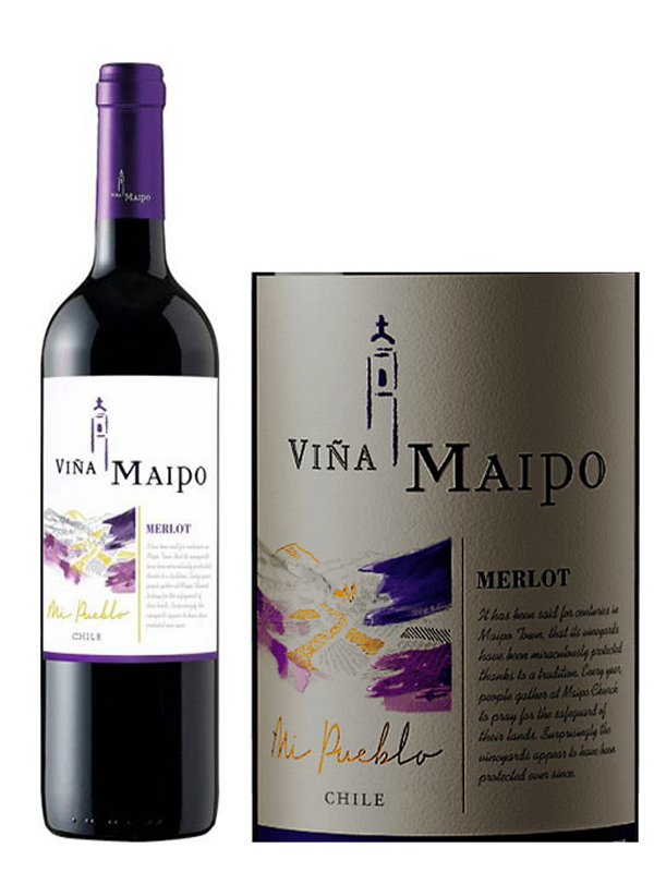 ruou vang vina maipo mi pueblo merlot