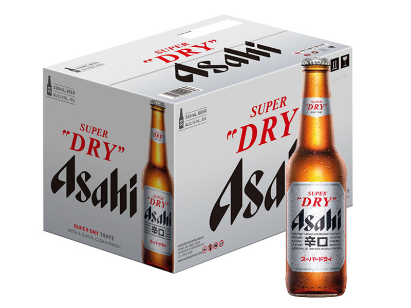 bia asahi 5% nhật bản - chai 330ml