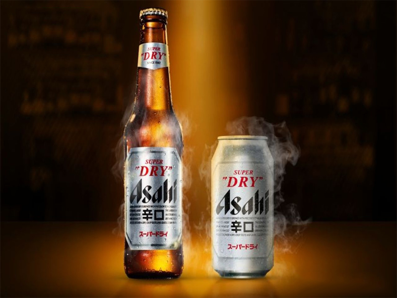 bia asahi 5% nhật bản - chai 330ml