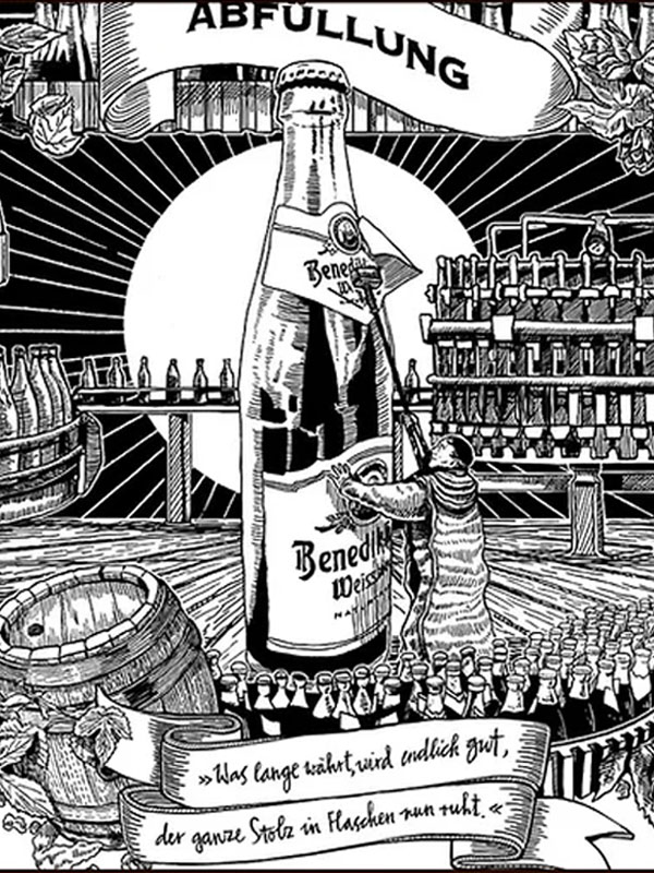 bia đức benediktiner weissbier – lon 500ml