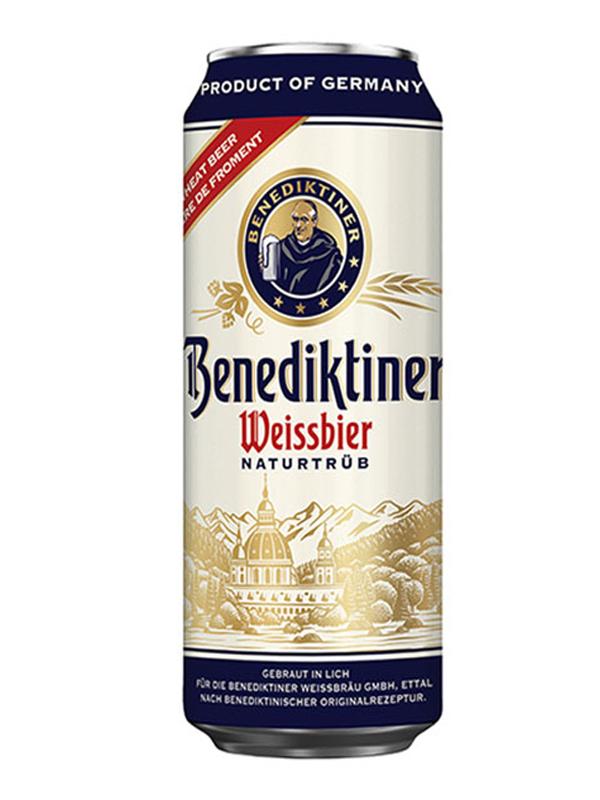 bia đức benediktiner weissbier – lon 500ml