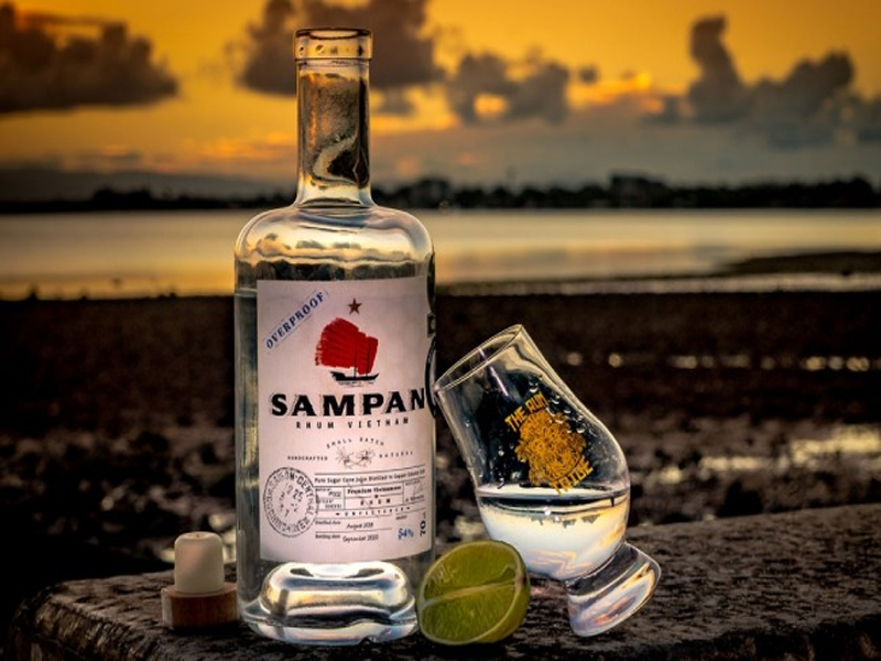 rượu sampan rhum 54