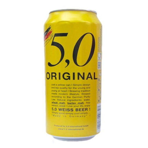 Bia Đức 5,0 Original Wheat Beer 5% – lon 500ml