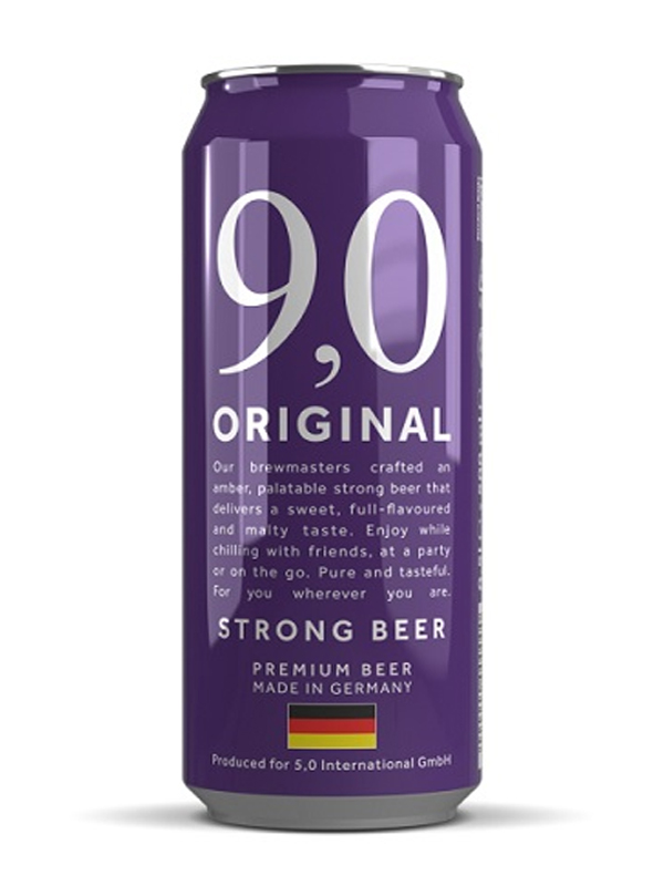 bia đức 9,0 original strong beer 9% – lon 500ml