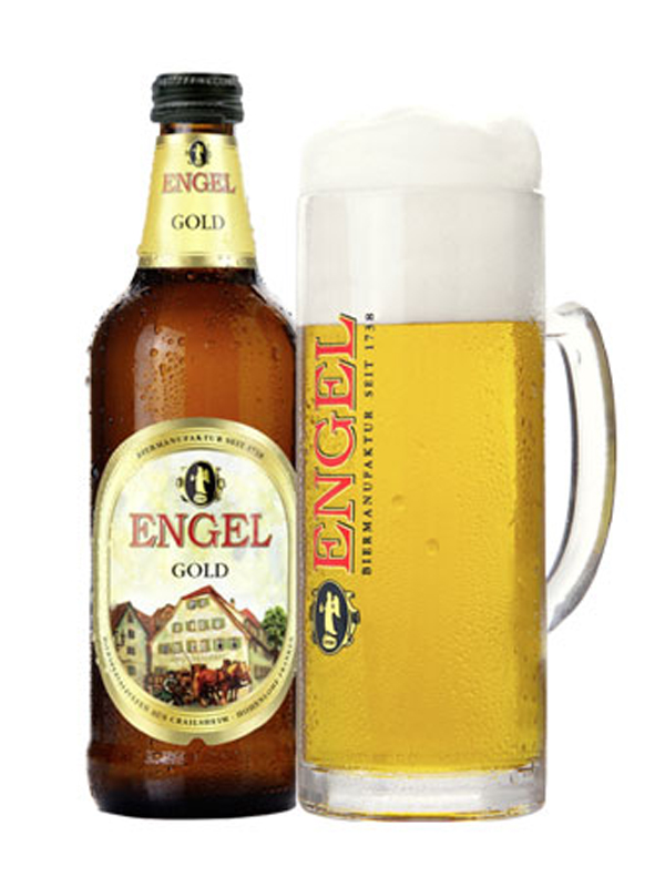 bia engel gold 5.4% đức – chai 500ml