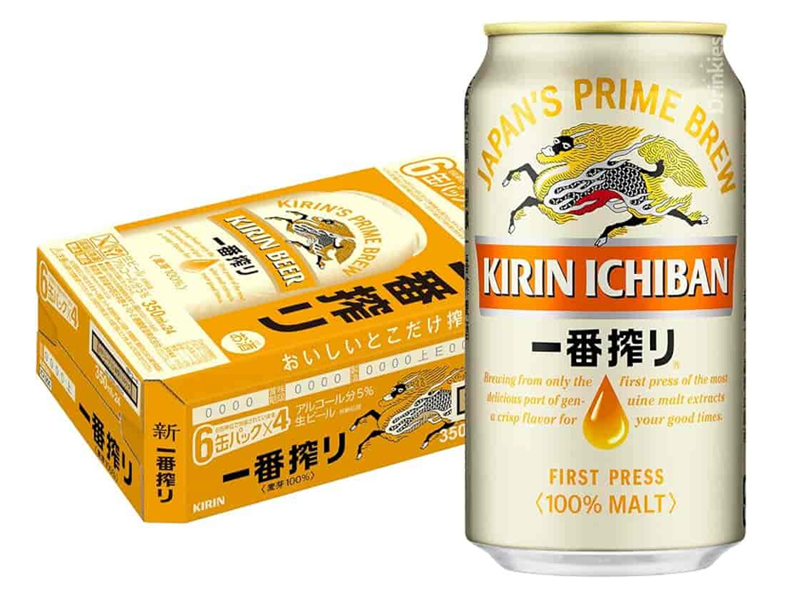 bia kirin ichiban shibori prime brew 350ml