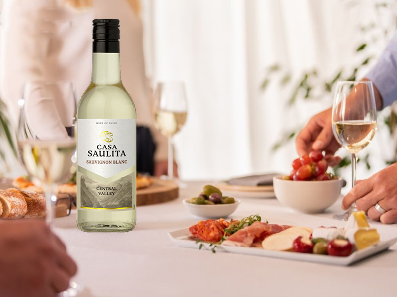 rượu casa saulita sauvignon blanc central valley 187ml