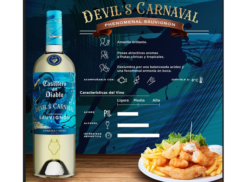 rượu vang casillero del diablo devils carnaval phenomenal sauvignon blanc
