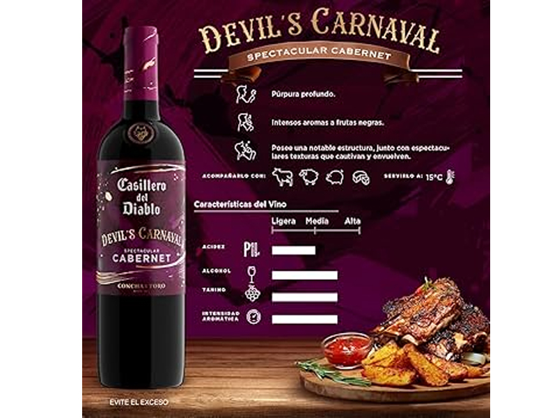 rượu vang casillero del diablo devils carnaval spectacular cabernet sauvignon