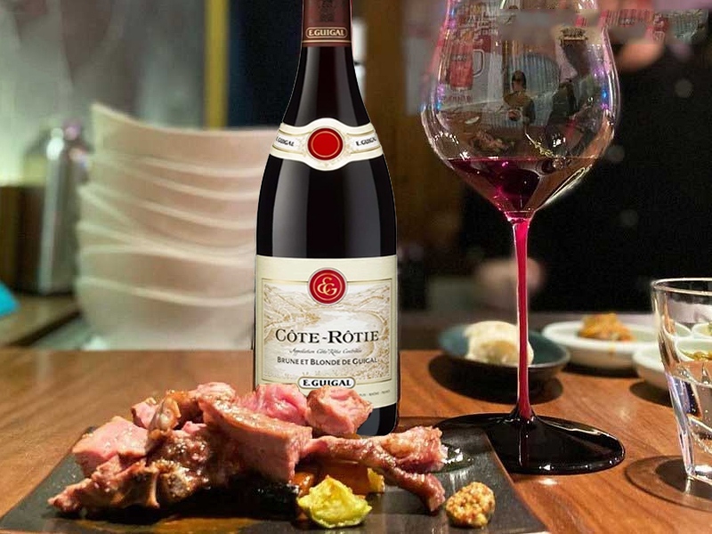 rượu vang cote rotie brune et blonde de guigal