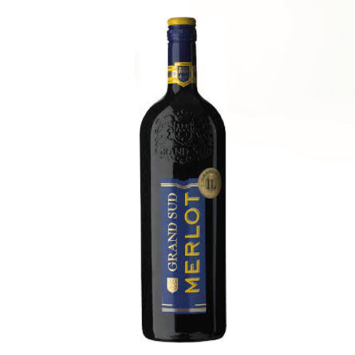 rượu vang đỏ grand sud merlot 1 lít
