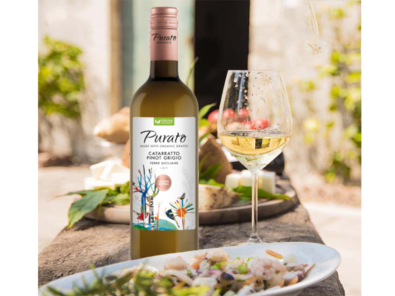 rượu vang purato catarratto pinot grigio organic igt