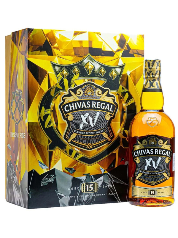 rượu whisky chivas 15 năm (hộp quà tết 2025)