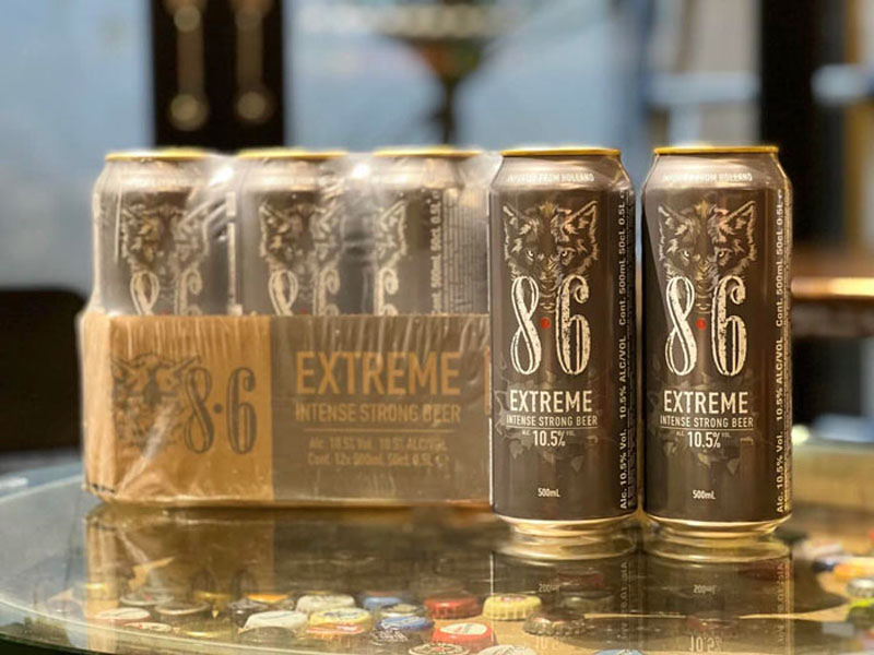bia hà lan 8.6 Extreme 10.5% lon 500ml