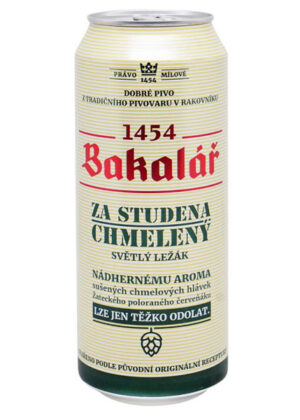 bia czech bakalar dry hopped lager 5.2% lon 500ml