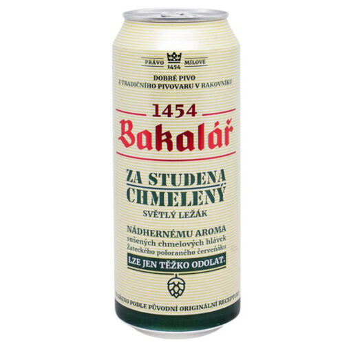 bia czech bakalar dry hopped lager 5.2% lon 500ml