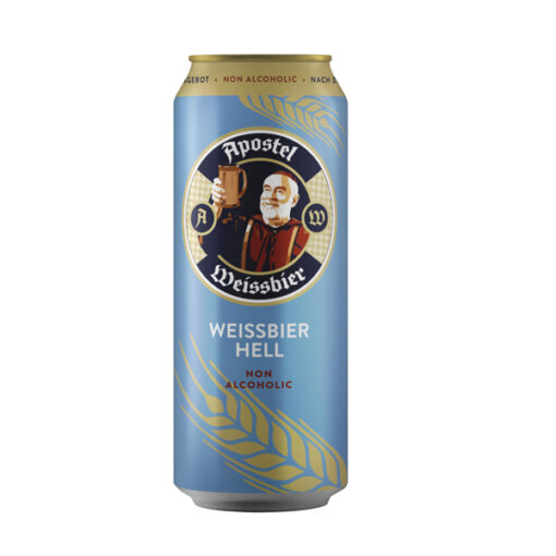 bia đức apostel weissbier non alcoholic 0.5% lon 500ml