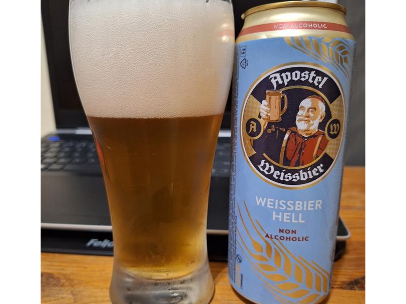 bia đức apostel weissbier non alcoholic 0.5% lon 500ml