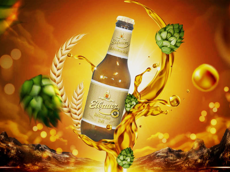 bia đức eibauer hefeweizen hell 5.2% chai 250ml