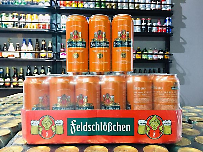 bia đức feldschlobchen pale wheat 5% lon 500ml