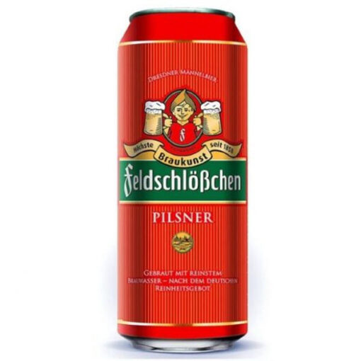 bia đức feldschlobchen pilsner 4.9% lon 500ml