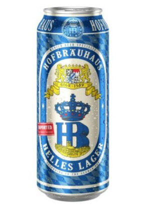 Bia đức hb helles lager 4,9% lon 500ml