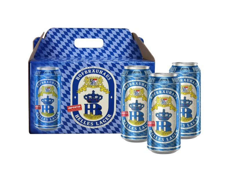 bia đức hb helles lager 4,9% lon 500ml