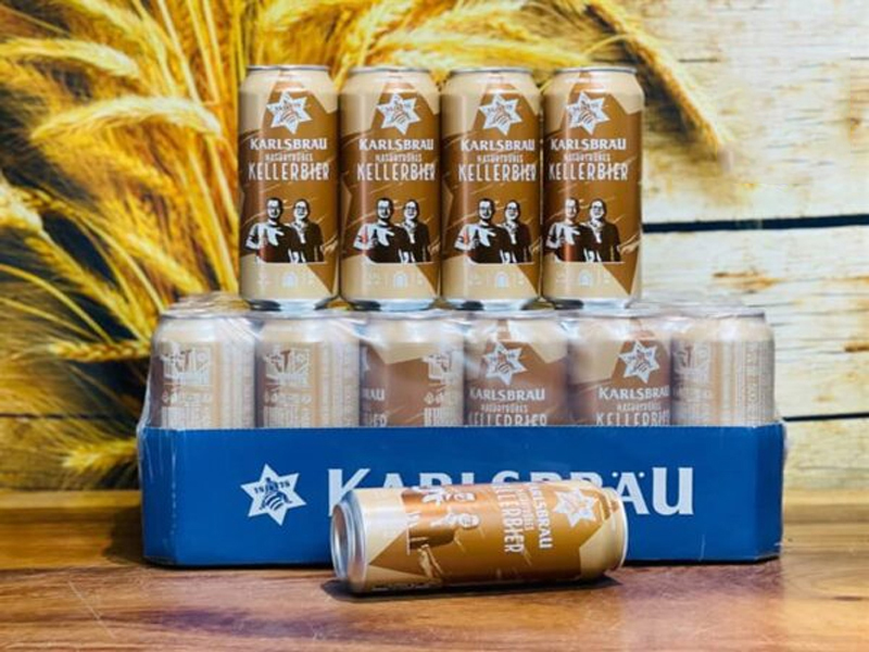 bia đức kalsbrau kellerbier unfiltered lager lon 500ml