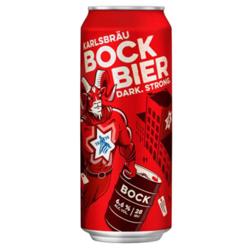 Bia đức karlsbrau dark bock 6.9% lon 500ml